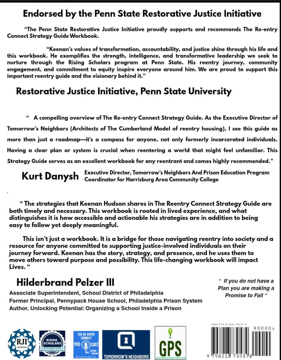Endorsements from Penn State, Tomorrow's Neighbors, Hilderbrand Pelzer III